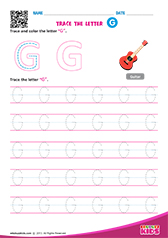 Write uppercase letter "G"